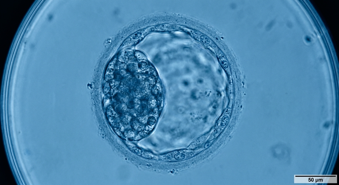 Human blastocyst-stage embryo at day 5-6 after fertilization